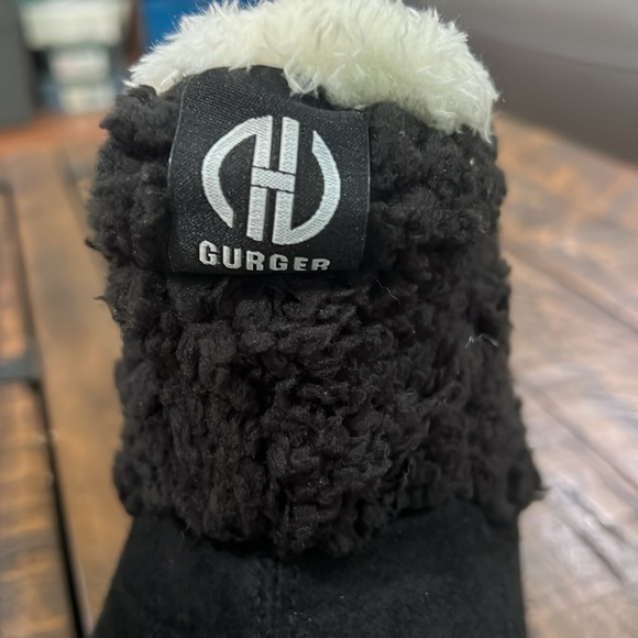 Cozy Black Women Slipper Bootie House Shoes Plush Fleece Indoor Outdoor - Picture 6 of 9